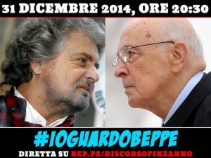 Beppe Grillo vs Giorgio Napolitano