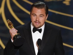 Leonardo Di Caprio ringrazia per il tanto atteso Oscar