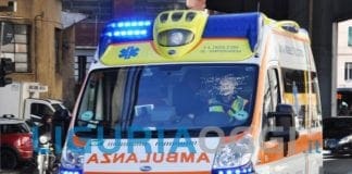 Genova, fiammata in un ristorante ad Oregina, gravissimo il cuoco ambulanza 118 genova