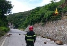 Via Monte Fasce, frana sulla strada provinciale 67: ecco le modifiche alla viabilità vigili fuoco frana