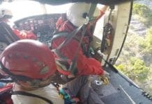 Santo Stefano d’Aveto – Turista soccorsa in elicottero sul Maggiorasca elicottero vigili fuoco