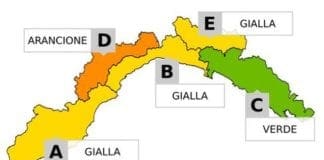 Maltempo in Liguria, allerta prolungata sino alle ore 20 tra Spotorno e Camogli