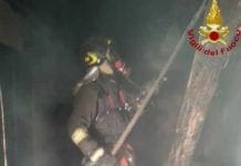 Montoggio, incendio in un’abitazione di Morasco incendio abitazione fuoco vigili