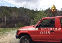 Barbecue fuori controllo: in fiamme i piani di Praglia