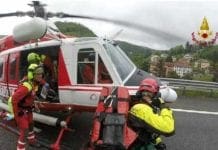 Sciarborasca, cade da 15 metri: donna in elisoccorso al San Martino