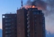 Arma di Taggia – Incendio nell’attico dell’ex Hotel Vittoria, due feriti