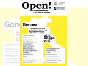 La locandina dell'evento Open in programma a Genova