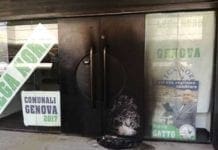 Ordigno rudimentale al point della Lega Nord, la condanna del Centrosinistra