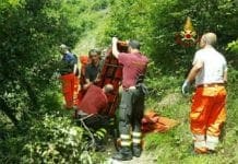 Molassana, precipita con la mountain Nike a Trensasco. Soccorso dal CNSAS