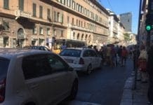 Genova, incidente in via XX Settembre. Traffico congestionato, un ferito