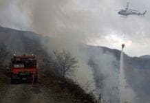 Incendio a Cicagna, ancora boschi in fiamme in Liguria