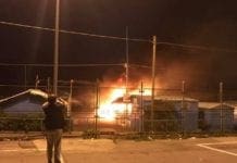 Incendio alle “baracche” di Sant’Ambrogio a Voltri