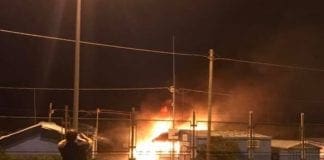 Incendio alle “baracche” di Sant’Ambrogio a Voltri