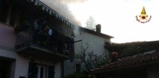 Calice, incendio in una casa alle Casserane. Intervento dei Vigili del Fuoco