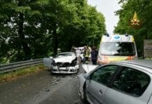 La Spezia, maxi incidente sulla provinciale di Bottagna. Un ferito grave