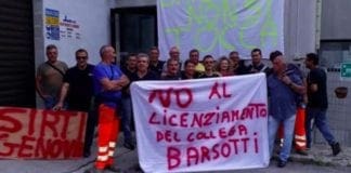 Genova Struppa, licenziato dipendente non vedente: sciopero alla Sirti