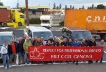 Camionisti italiani a Strasburgo per chiedere rispetto e sicurezza per i cittadini
