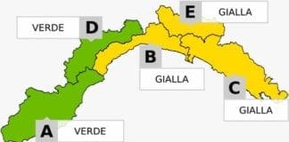 Allerta gialla per possibili temporali sino alle 14
