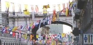 Costa Zena Fest, via XX settembre si colora con le bandierine del Gran Pavese