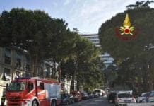 Ospedale San Martino, incendio in un ascensore: nessun ferito