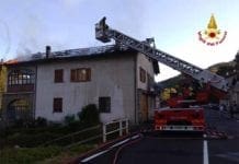 Savona – Appartamento in fiamme a Caragna