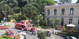 Ospedale San Martino, incendio nella Clinica Psichiatrica. Due intossicati