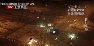 Ponte Morandi, il video del ponte cinese sostituito in 43 ore sui Social