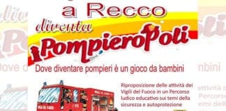 Recco, le attività dei vigili del fuoco nel nuovo laboratorio per bambini