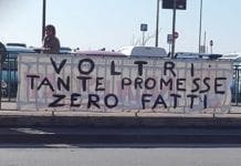 Voltri – La protesta dei Comitati alla Milano-Sanremo