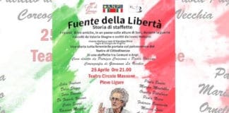 25 Aprile a Pieve Ligure – Al Teatro Circolo Massone lo spettacolo “Fuente della libertà”