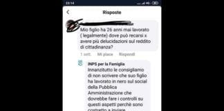 Inps per la famiglia, le risposte via Facebook sul reddito di cittadinanza sono virali