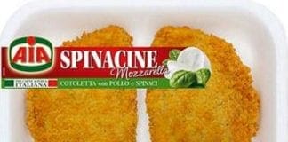 Spinacine e cotolette Aia ritirate: possibile presenza di plastica