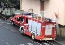 Marassi – Vigili del fuoco in via Sacheri per una fuga di gas