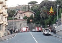 Pegli, riaperta l’Aurelia, controlli nel palazzo evacuato