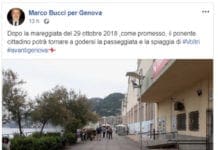 Voltri – Polemiche dopo il post di Bucci, Fanghella: “La passeggiata è quasi pronta”