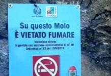 Camogli vieta le sigarette sui moli