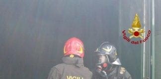 Sarissola, box in fiamme in via Bergamini