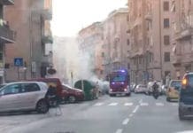 Quezzi – Auto in fiamme in via Fereggiano