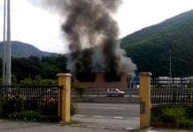 Ronco Scrivia – Spento l’incendio nell’azienda che lava le cisterne