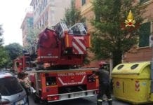 Carignano – Appartamento in fiamme in viale Aspromonte, salvata anziana