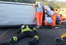 Autostrada A12, furgone si ribalta tra Rapallo e Chiavari: ferita una donna