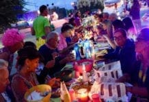 Vado Ligure, ai giardini Colombo la seconda edizione della Cena Colorata