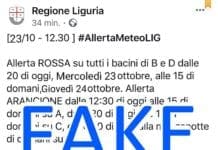 Falsa allerta meteo rossa della Regione, sarà aperta un’indagine