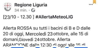Falsa allerta meteo rossa della Regione, sarà aperta un’indagine