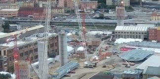 Ponte per Genova – Per la posa dell’impalcato treni fermi 11 giorni