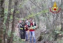 Fungaiolo disperso nei boschi di Beverone recuperato dai Vigili del Fuoco