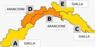 Maltempo in Liguria – Allerta arancione sino alle 8 su Genova e Savona allerta arancione
