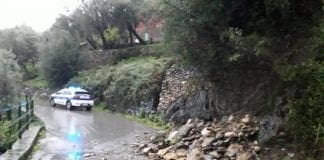 Recco – Frane sulle strade, massima attenzione frana Recco