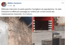 Cornigliano – Ripulito il giardino lineare invaso dalle bottiglie di vetro