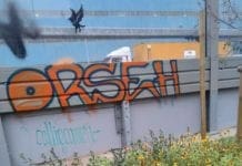 Cornigliano – Giardino lineare appena inaugurato già deturpato dai vandali cornigliano giardino lineare writers